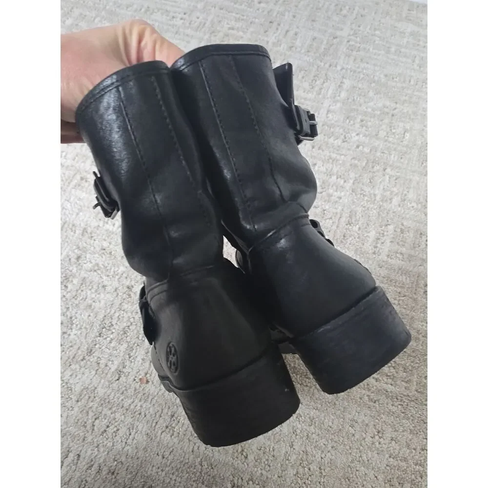 Tory Burch | Black Leather Combat Boot